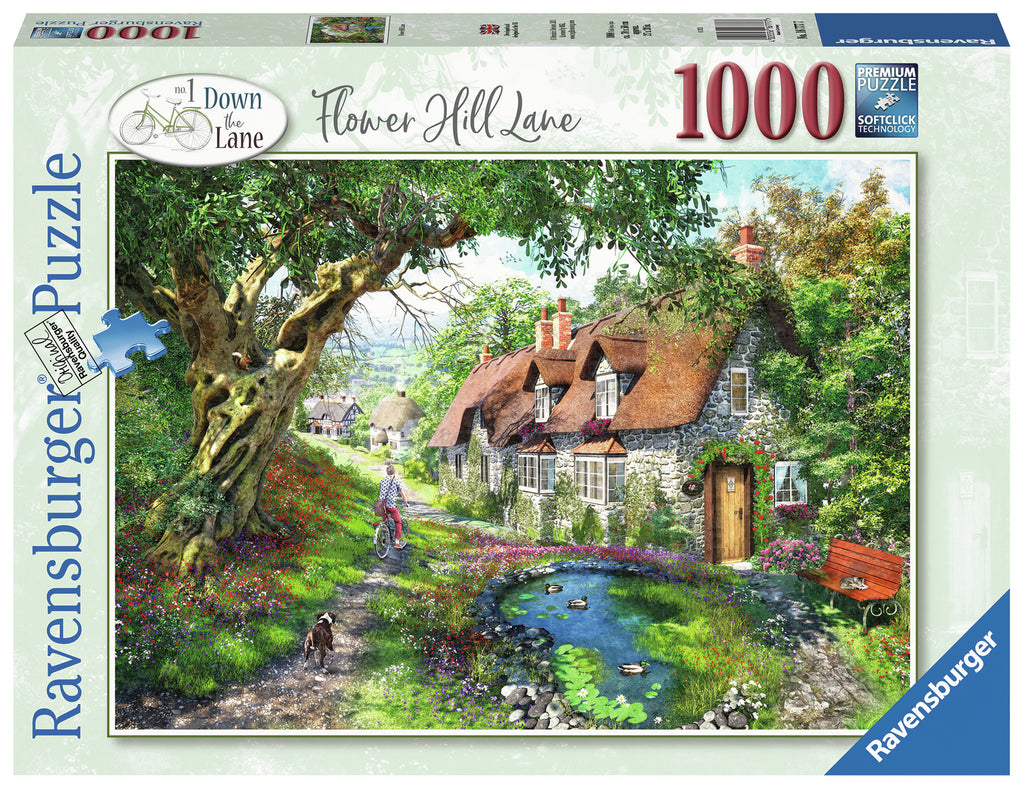 Ravensburger: Down on the Lane #1 - Flower Hill Lane (1000pc Jigsaw)