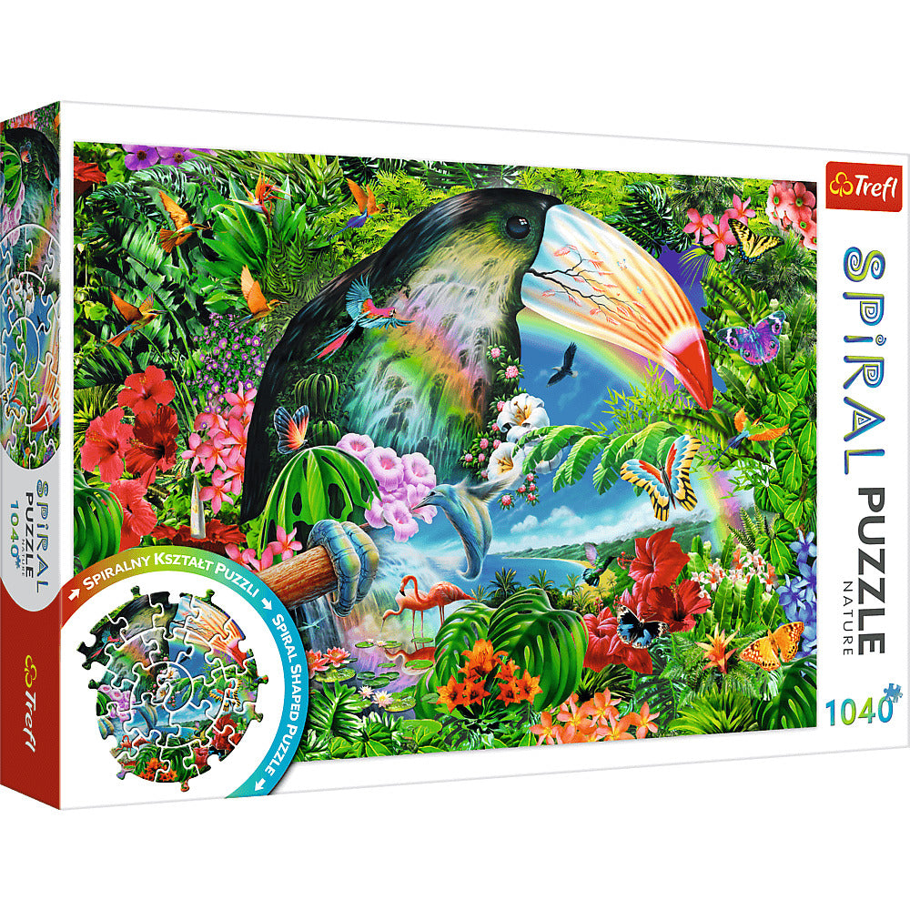 Trifl: Tropical Animals - Spiral Puzzle (1040pc Jigsaw)