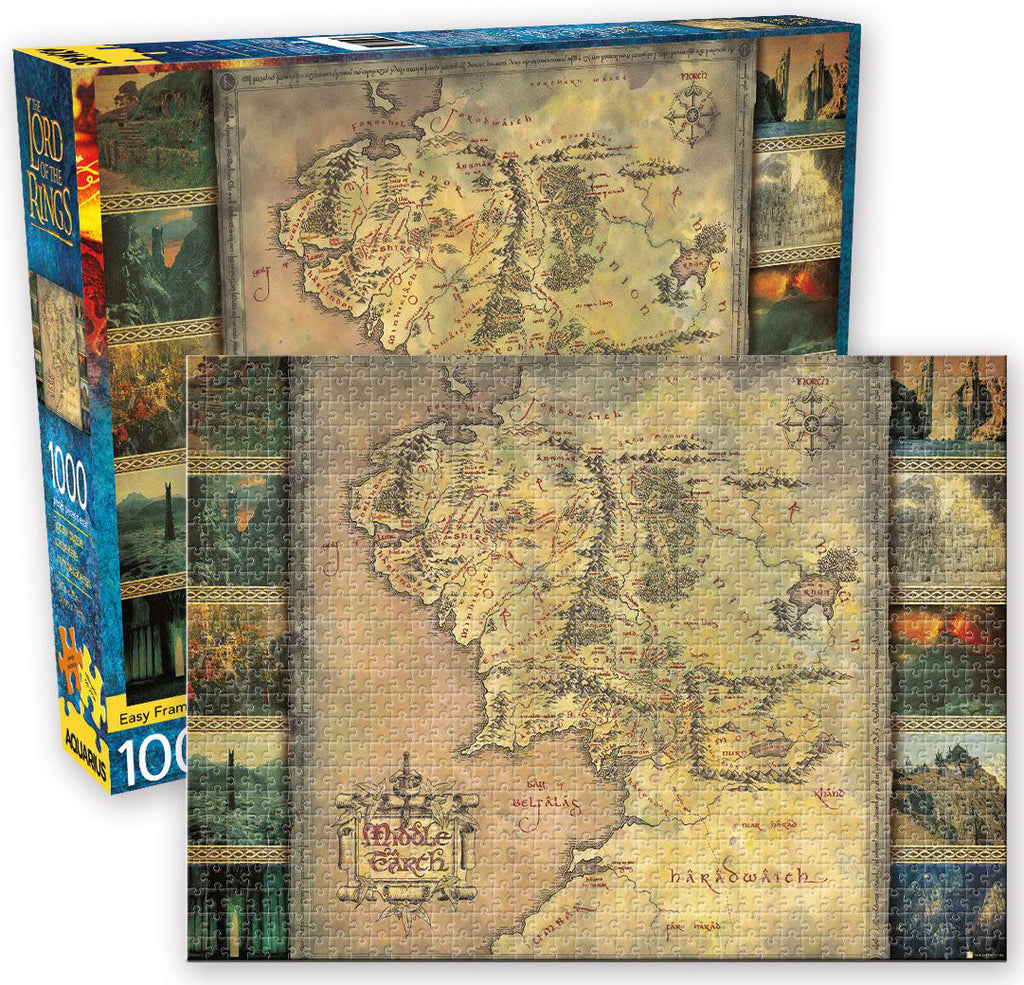 The Lord of the Rings: Middle Earth Map (1000pc Jigsaw)