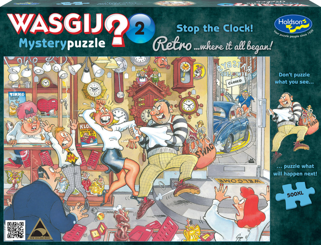 Retro Wasgij? Mystery #2: Stop the Clock! (500pc Jigsaw)