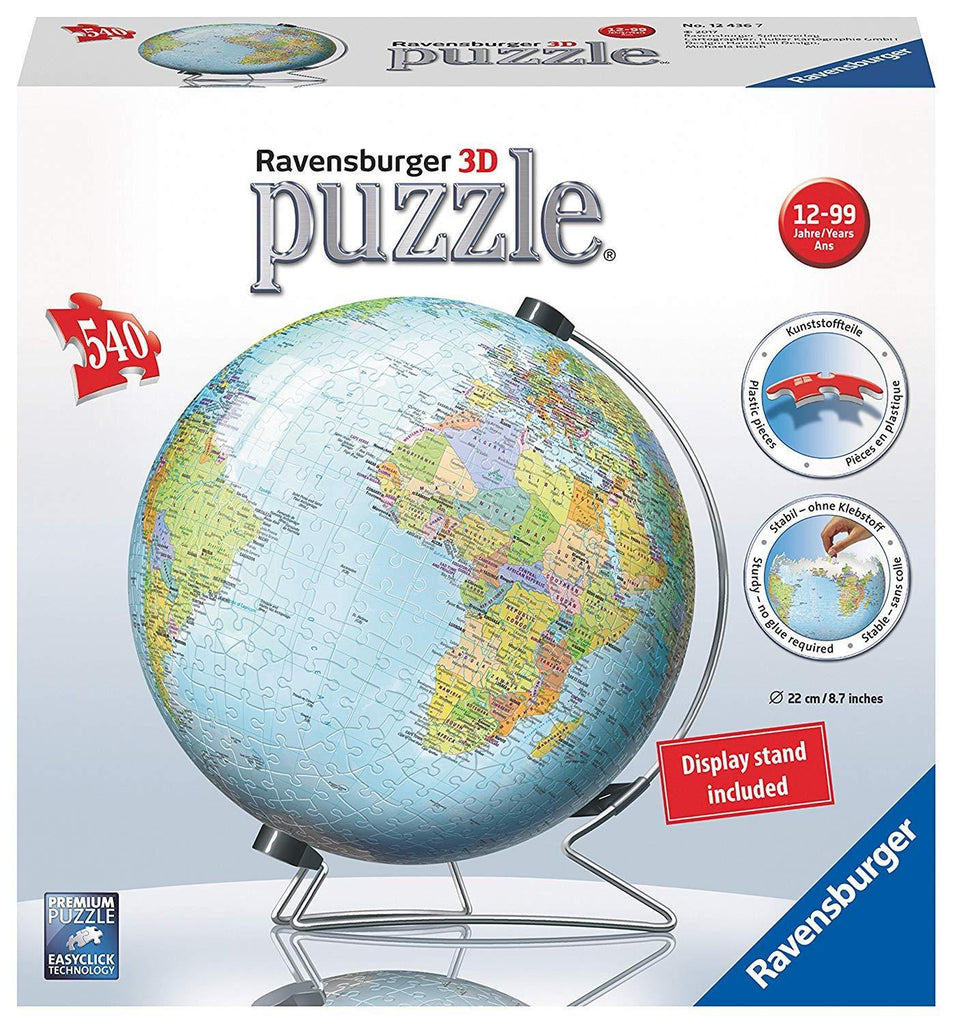 Ravensburger: 3D Puzzle - World Globe (540pc Jigsaw)