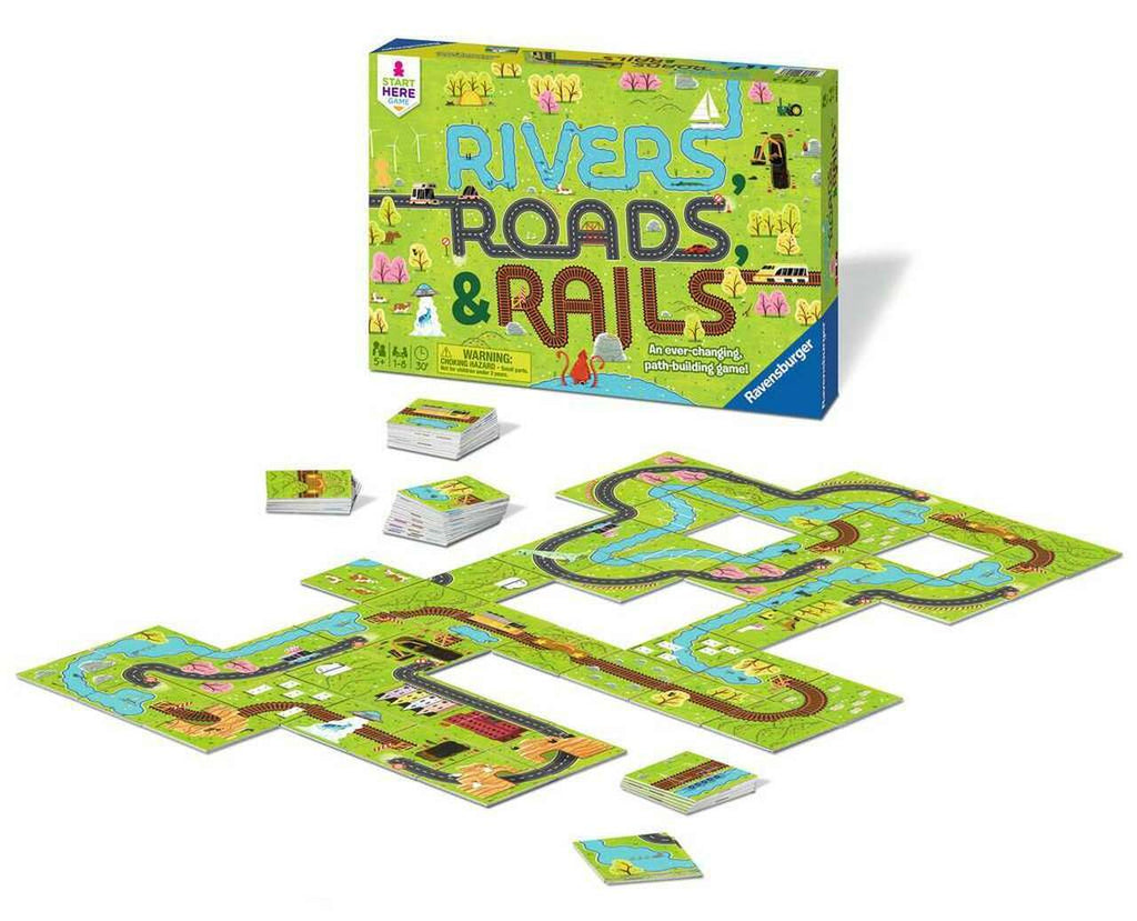 Rivers, Roads, & Rails (Board Game)
