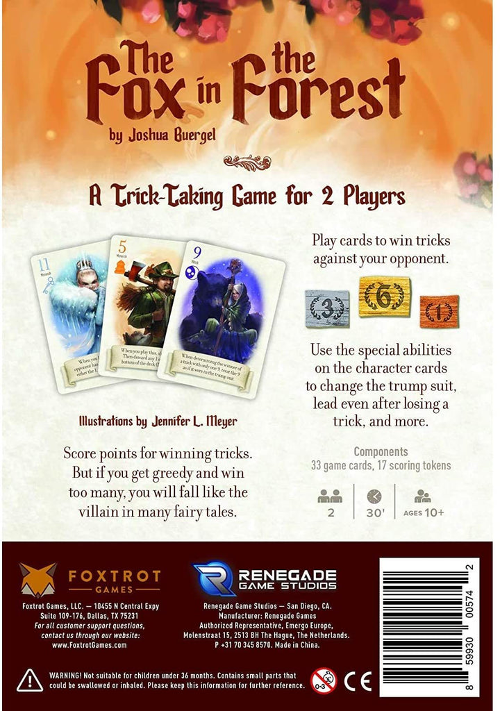 The Fox in the Forest: A Trick-Taking Game for 2 Players