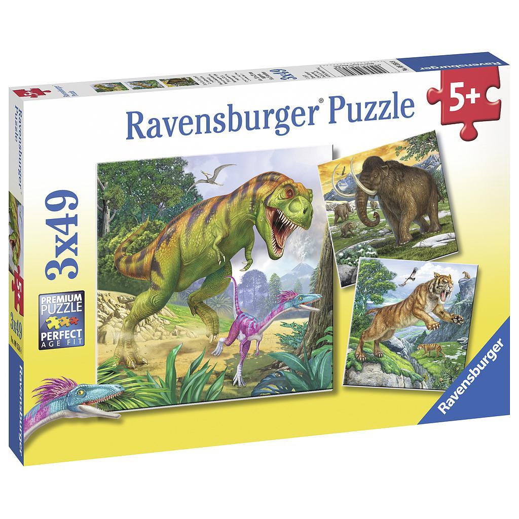 Ravensburger: Primeval Ruler (3x49pc Jigsaws)