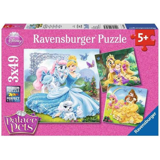 Ravensburger: Palace Pets - Belle, Cinderella & Rapunzel (3x49pc Jigsaws)