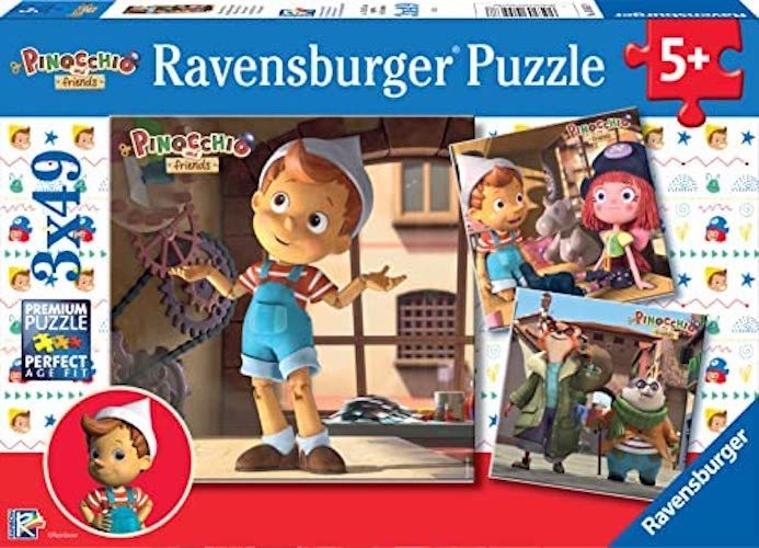 Ravensburger: Pinocchio & Friends (3x49pc Jigsaws)