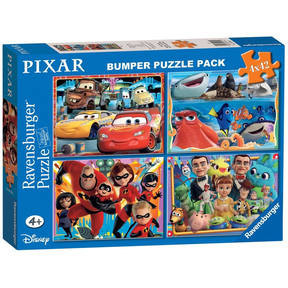 Ravensburger: Disney Pixar Bumper Puzzle - 4 Pack (42pc Jigsaw)