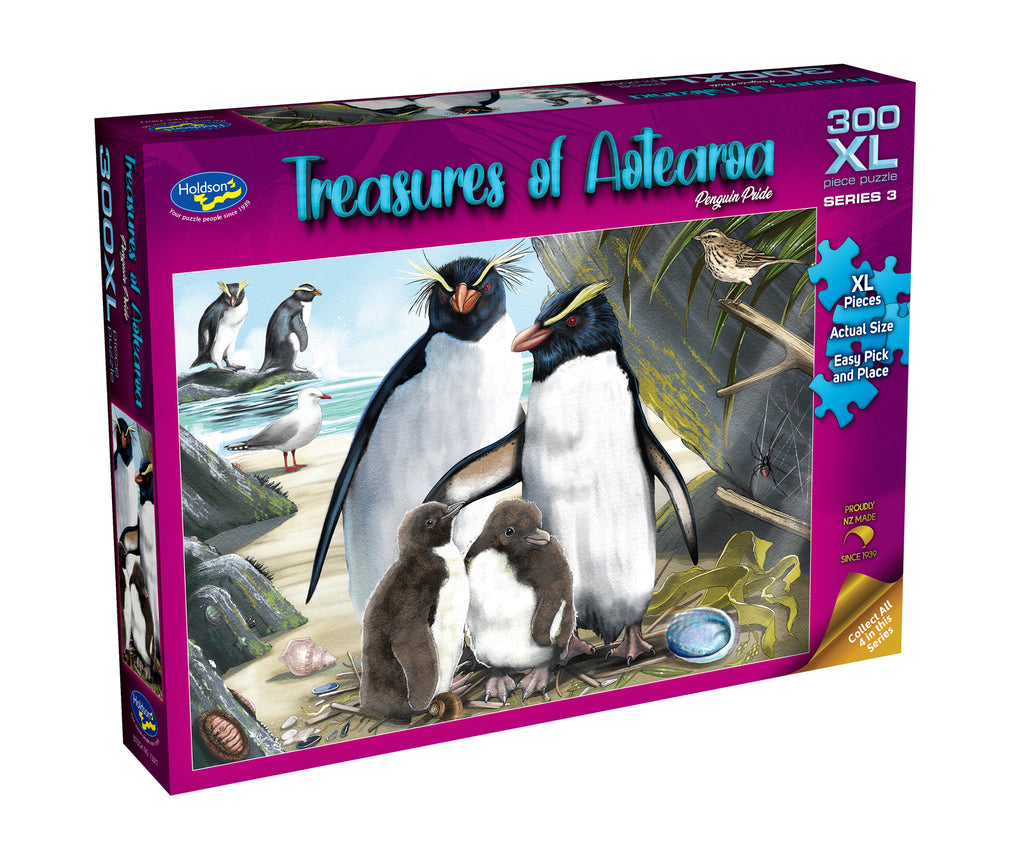 Treasures of Aotearoa: Penguin Pride (300pc Jigsaw)