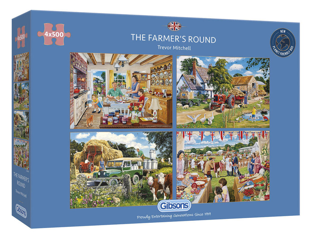 Gibsons: The Farmer's Round (4x500pc Jigsaw)