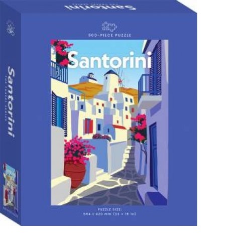 Travel Poster: Santorini (500pc Jigsaw)