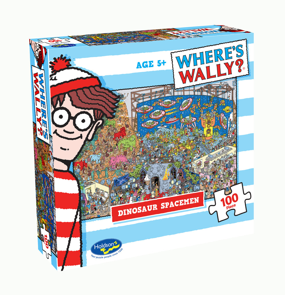 Where's Wally? Dinosaur Spacemen (100pc Jigsaw)