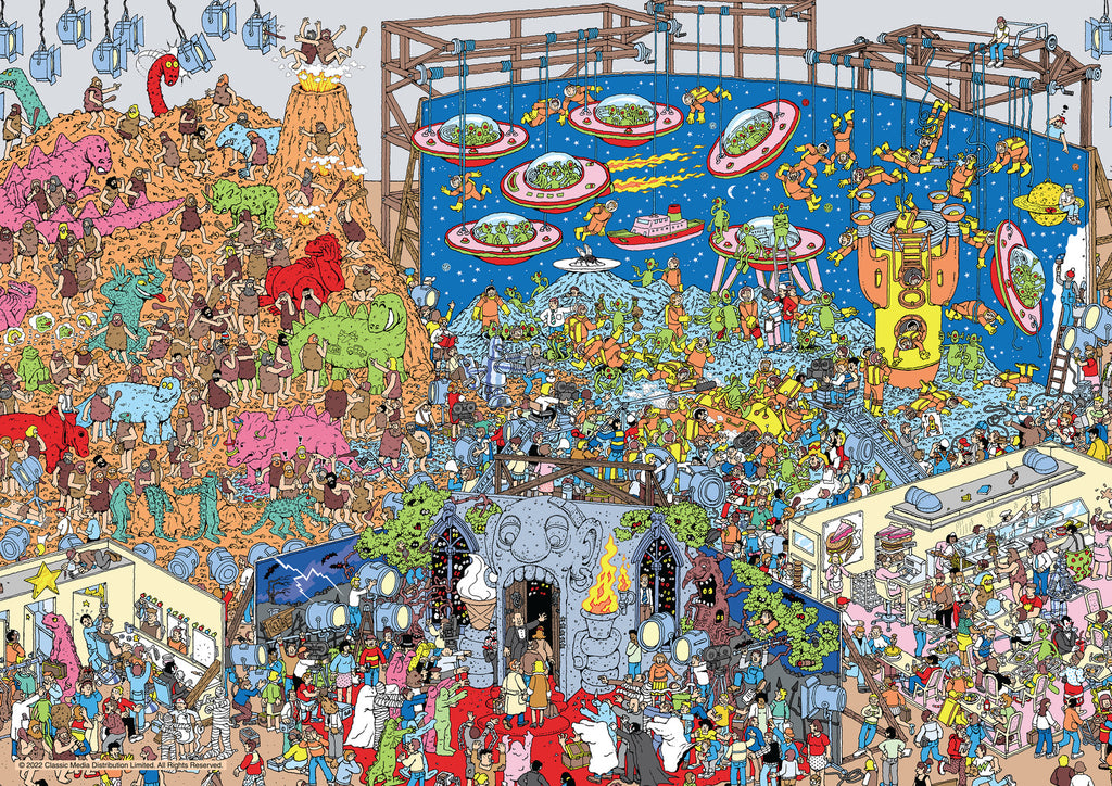 Where's Wally? Dinosaur Spacemen (100pc Jigsaw)