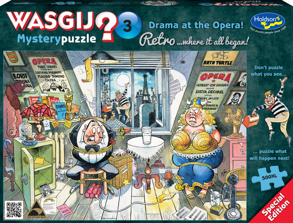 Retro Wasgij? Mystery #3: Drama at the Opera! (500pc Jigsaw)