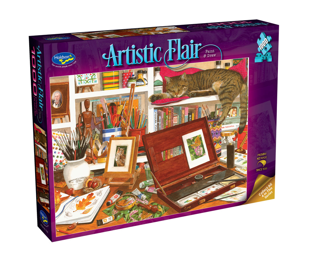 Artistic Flair: Paint & Draw (1000pc Jigsaw)