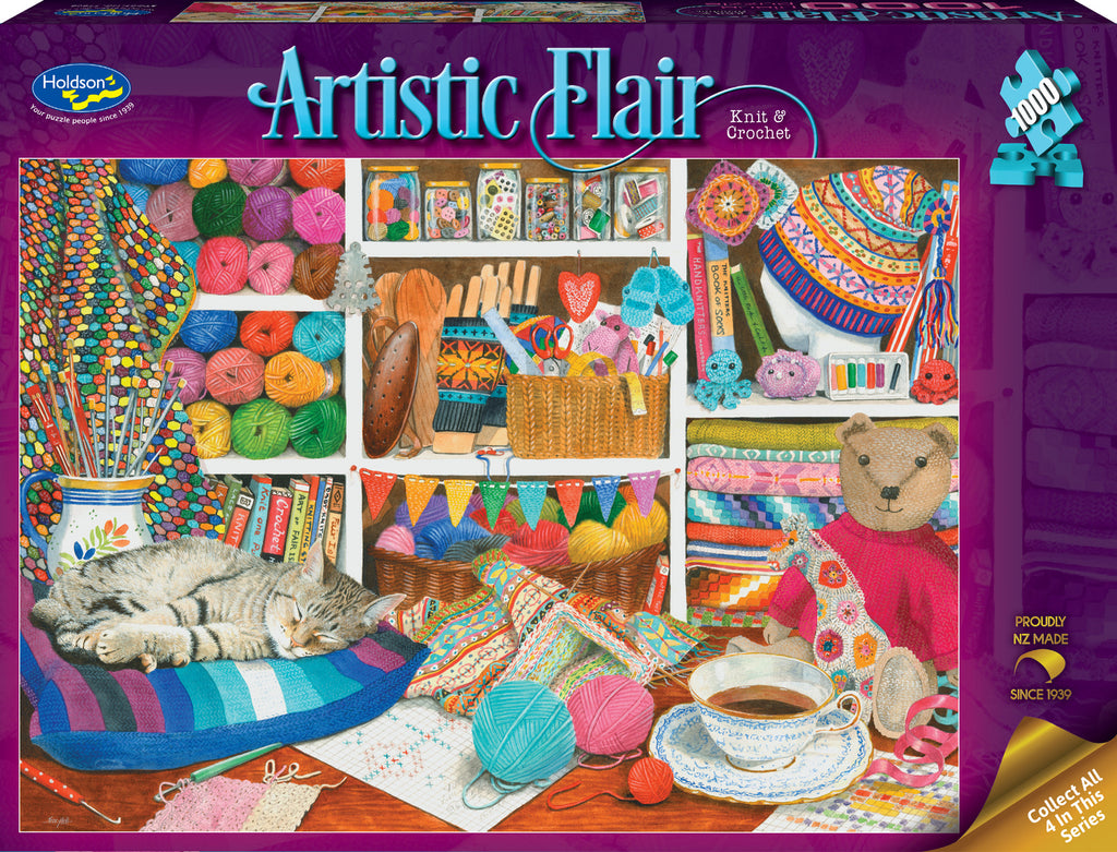 Artistic Flair: Knit & Crochet (1000pc Jigsaw)