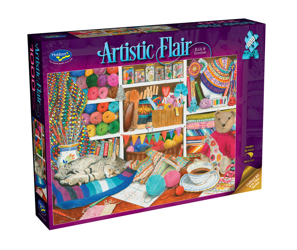 Artistic Flair: Knit & Crochet (1000pc Jigsaw)