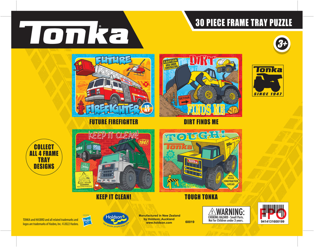 Tonka: Frame Tray Puzzles (4x30pc)