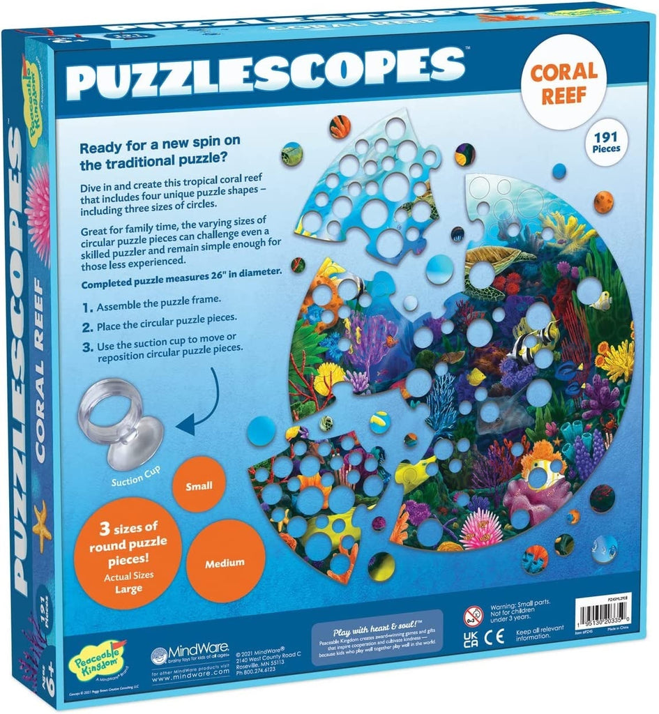 Peaceable Kingdom: PuzzleScopes - Coral Reef (191pc Jigsaw)