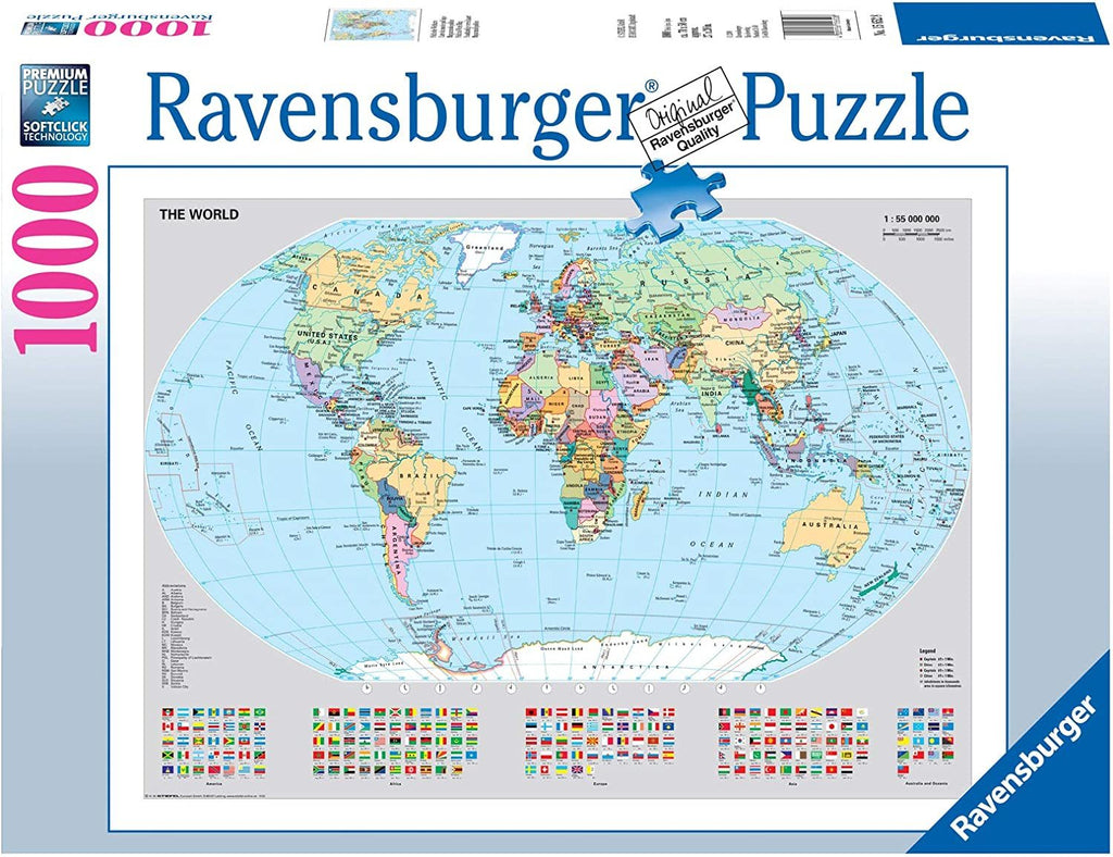 Ravensburger: Political World Map (1000pc Jigsaw)