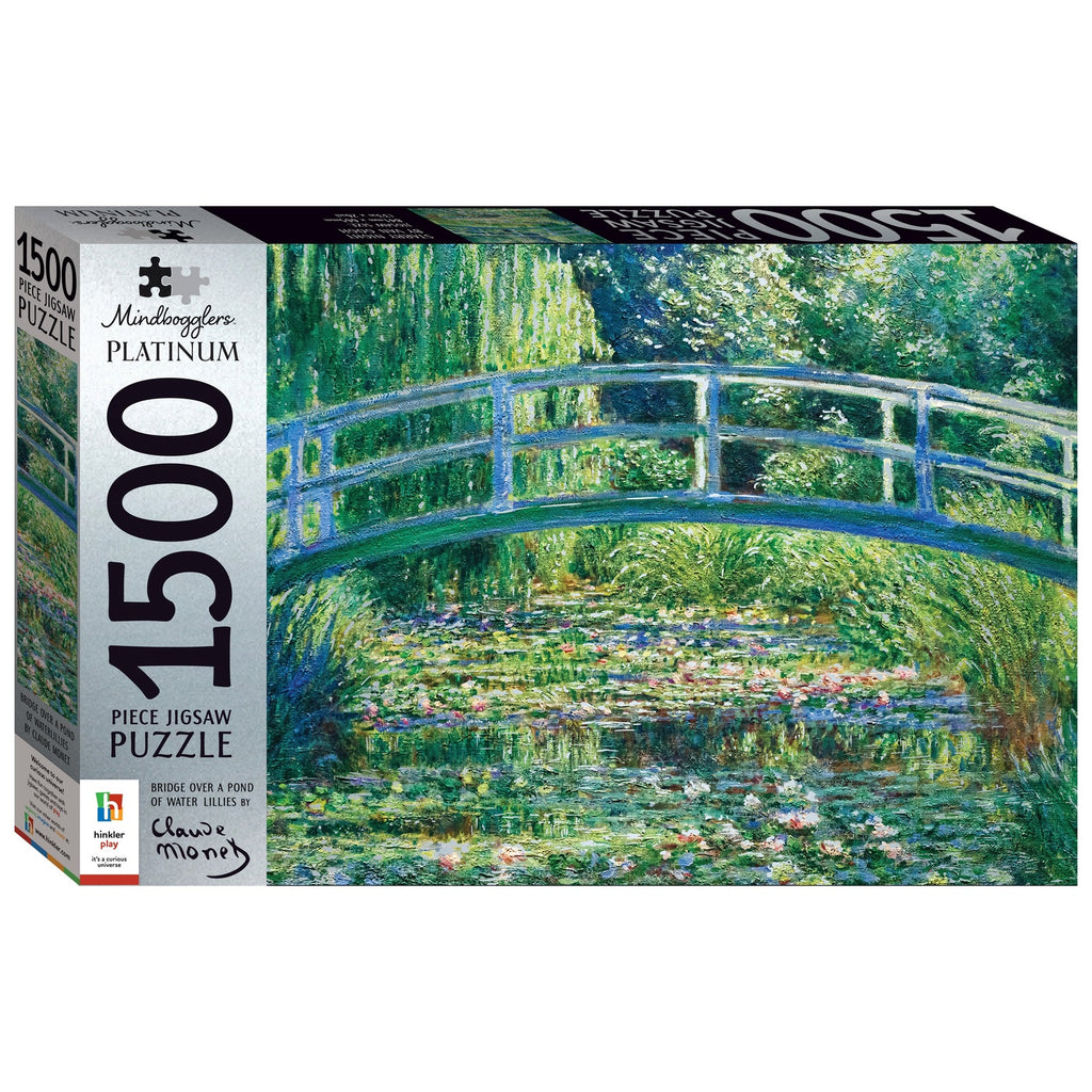 Mindbogglers Platinum: Bridge Over a Pond of Water Lilies (1500pc Jigsaw)