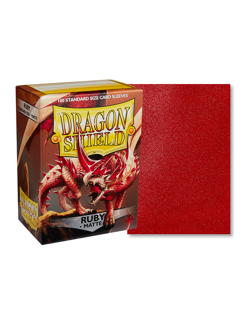 Dragon Shield: Matte Ruby Sleeves