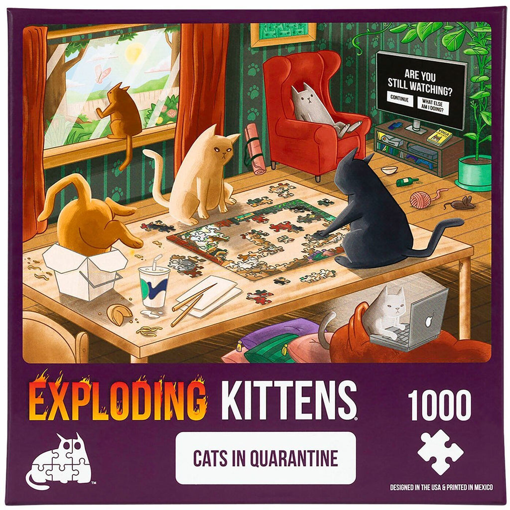 Exploding Kittens: Cats in Quarantine (1000pc Jigsaw)