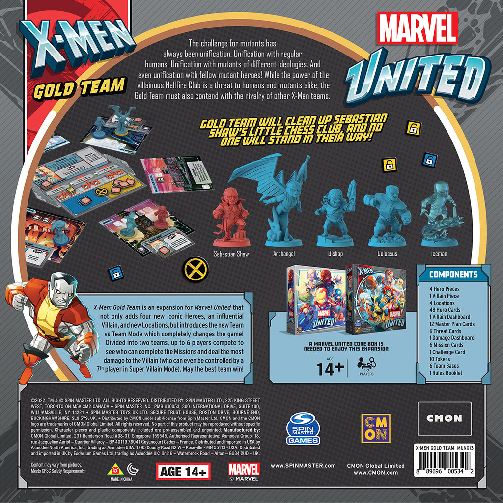 Marvel United: X-Men Gold Team (Expansion)