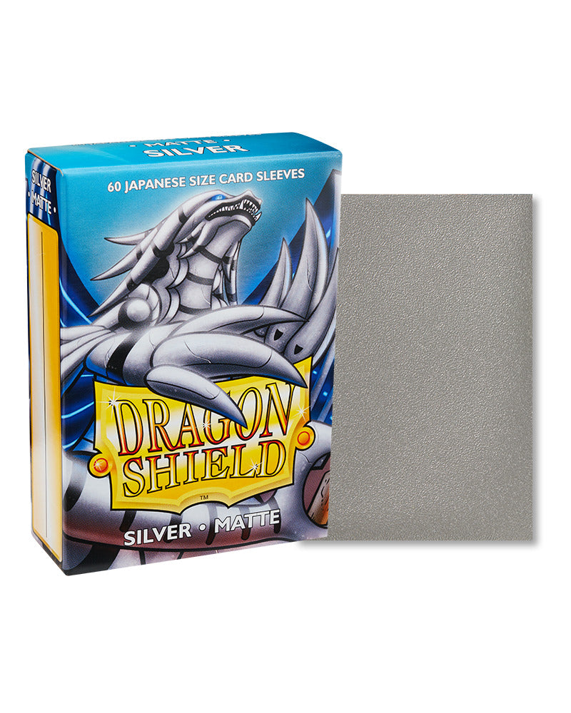 Dragon Shield: Matte Silver Sleeves - Japanese Size