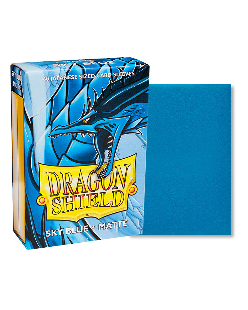 Dragon Shield: Matte Sky Blue Sleeves - Japanese Size