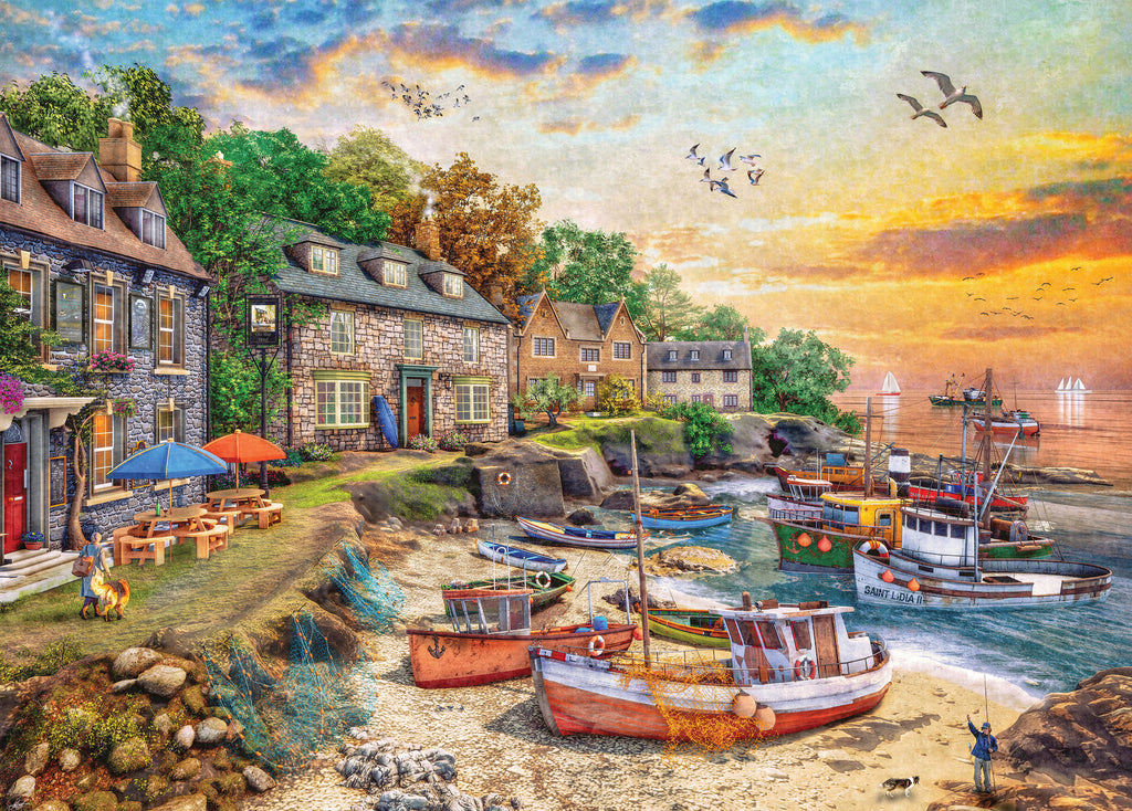 Cobblestone Corner: English Harbour (1000pc Jigsaw)