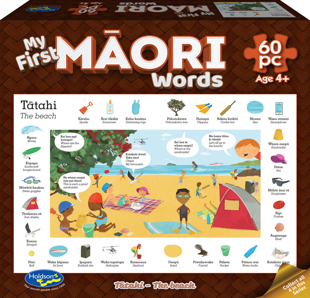 My First Māori Words: Tātahi / Beach (60pc Jigsaw)