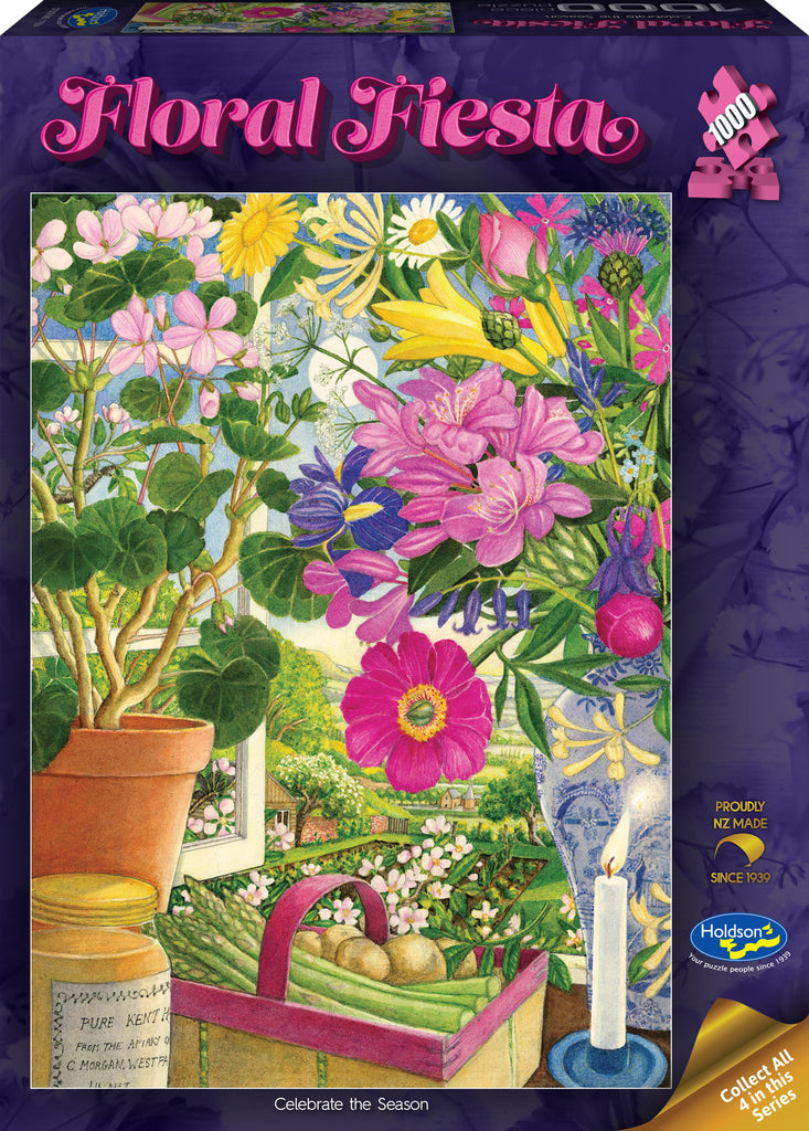 Floral Fiesta: Celebrate the Season (1000pc Jigsaw)