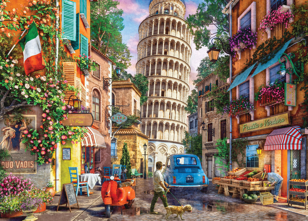 Travel Abroad: Streets of Pisa (1000pc Jigsaw)