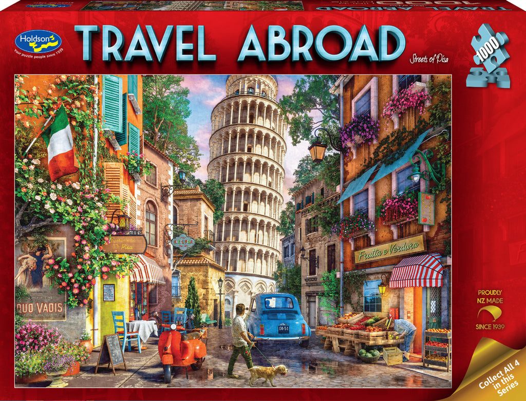 Travel Abroad: Streets of Pisa (1000pc Jigsaw)