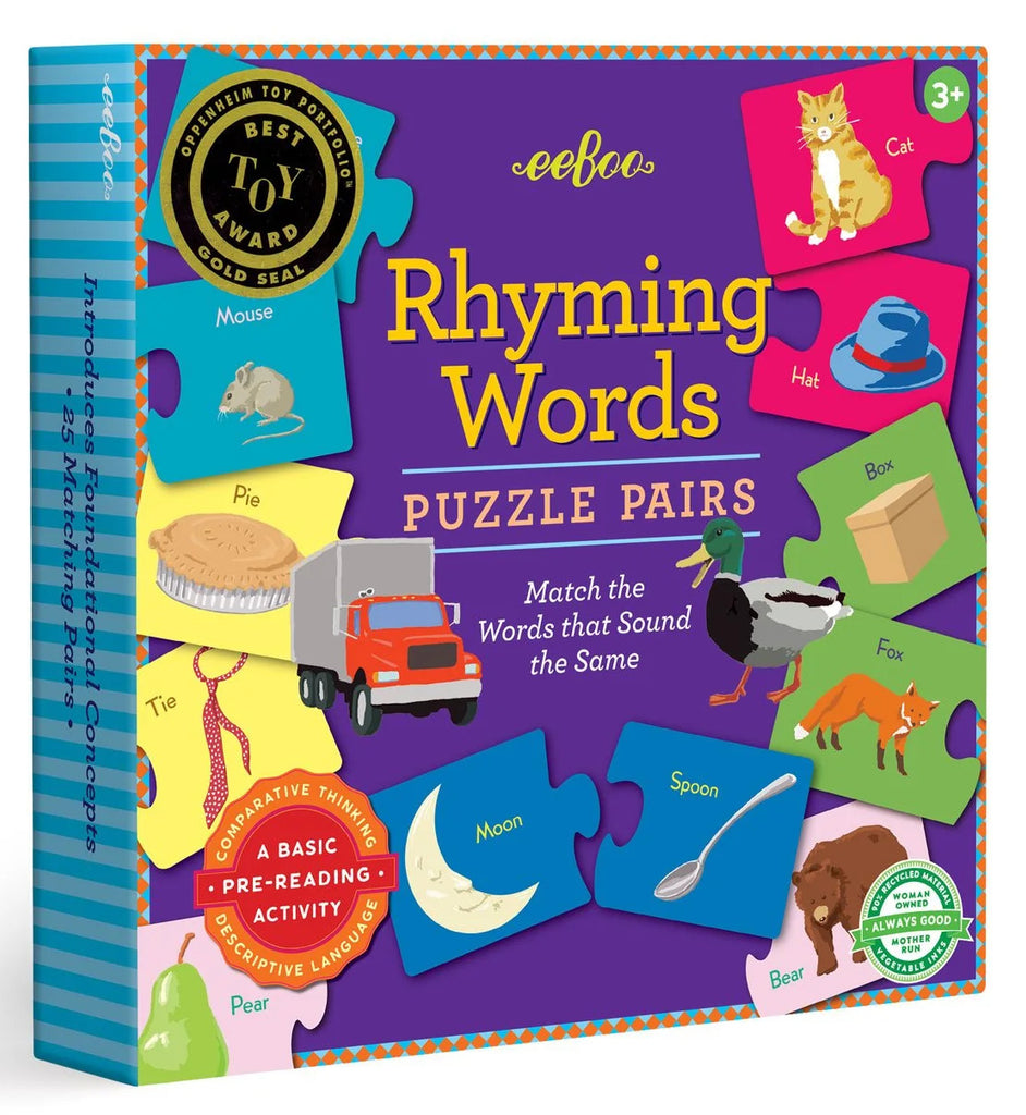 eeBoo: Rhyming Words - Puzzle Pairs (50pc)