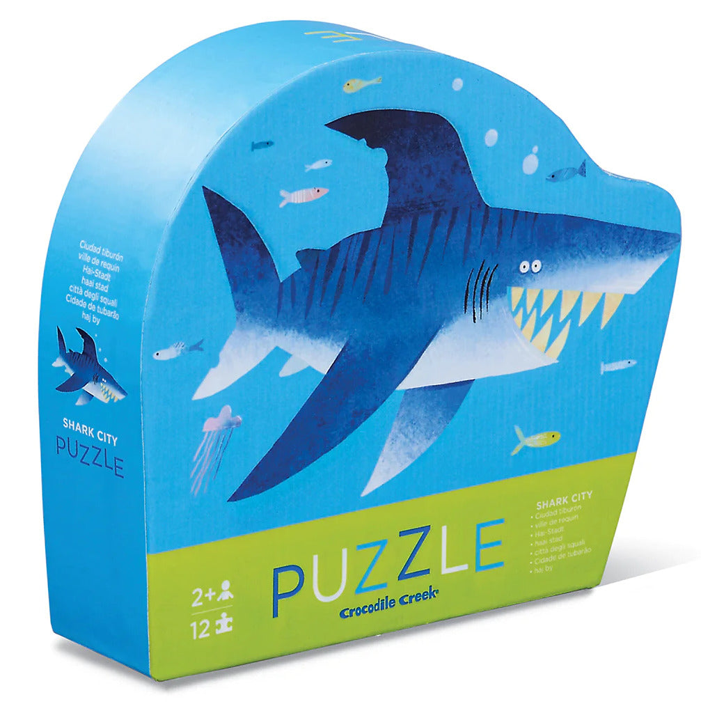 Crocodile Creek: Shark City - Mini Puzzle (12pc Jigsaw)