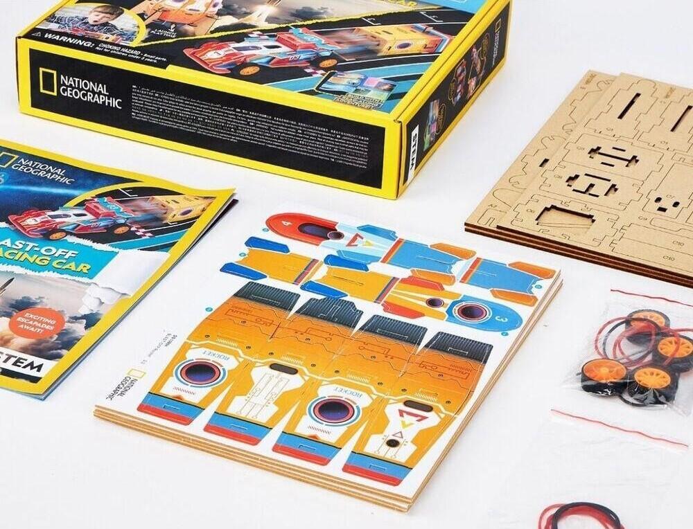 Cubic Fun: 3D Puzzle - 2-in-1 Rocket Racing Car