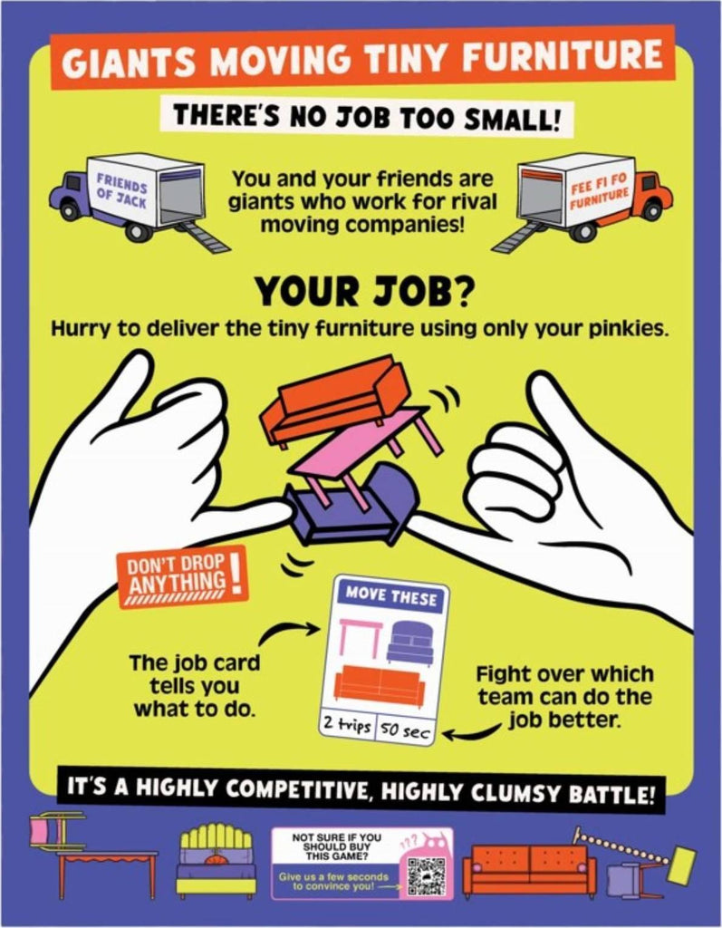 Giants Moving Tiny Furniture (By Exploding Kittens)