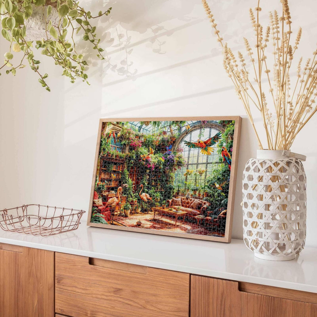 Hinkler: Mindbogglers Artisan - Greenhouse Library Puzzle (1000pc Jigsaw)