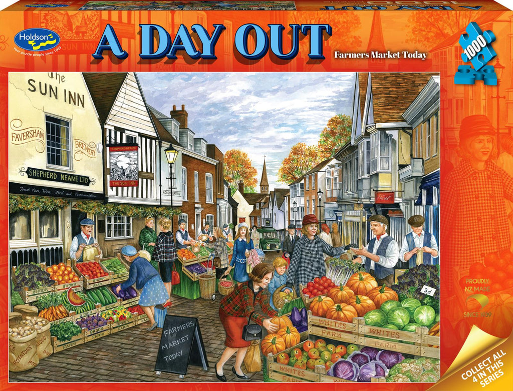 Holdson: A Day Out - Farmers Market Today Puzzle (1000pc Jigsaw)