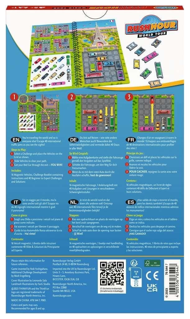 ThinkFun: Rush Hour World Tour Travel Puzzle