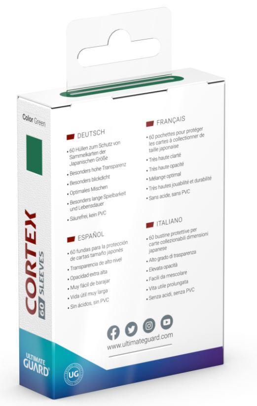 Ultimate Guard: Cortex Japanese Sleeves (60ct) - Glossy Green