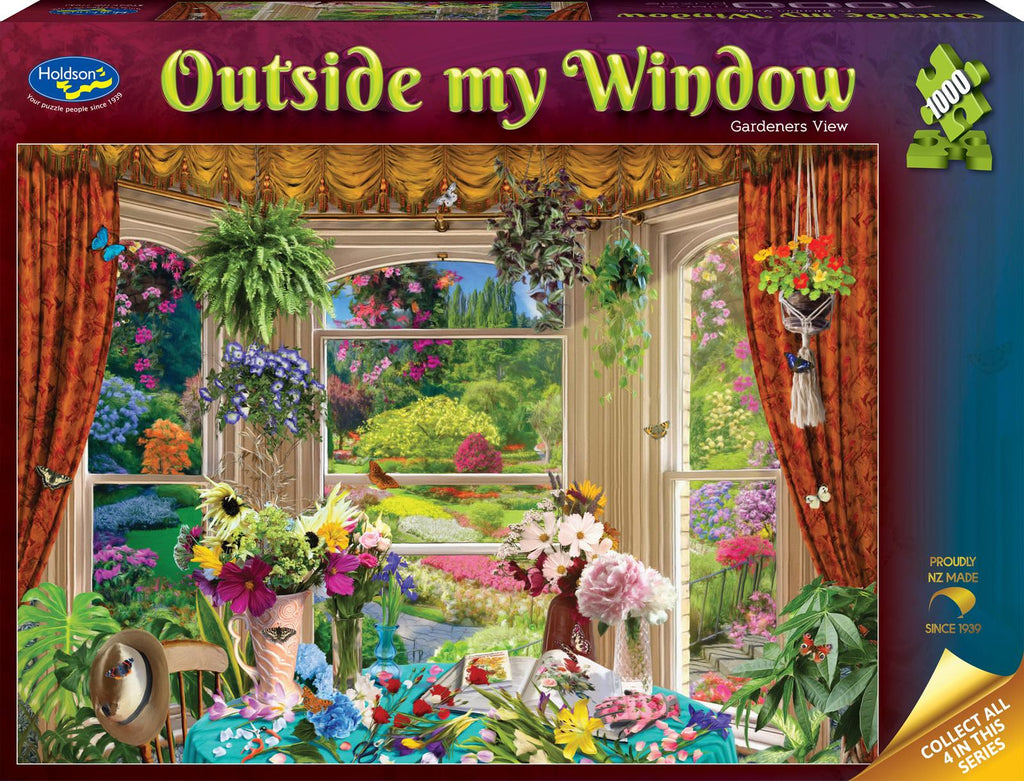 Holdson: Outside my Window - Gardeners View Puzzle (1000pc Jigsaw)
