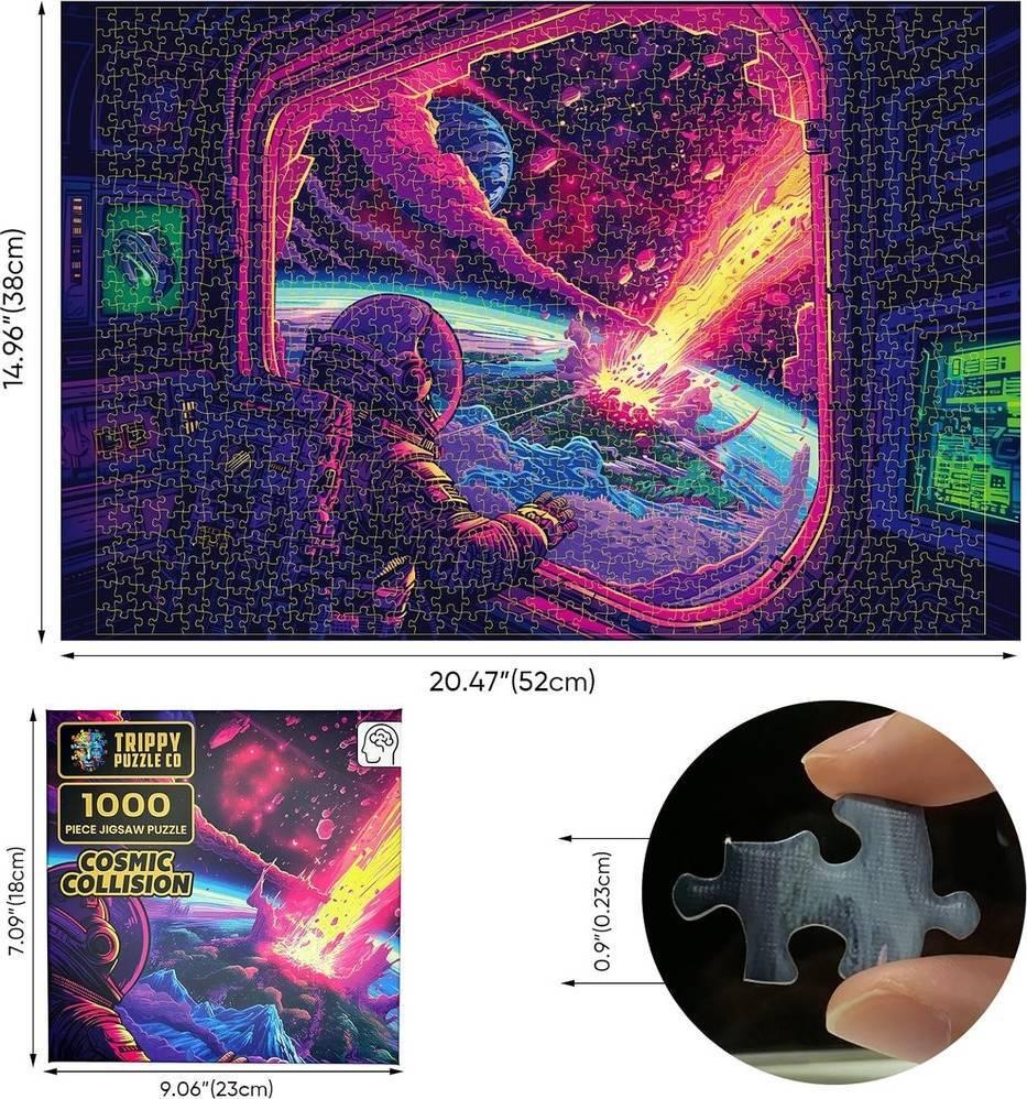 Trippy Puzzles: Cosmic Collision Puzzle (1000pc Jigsaw)