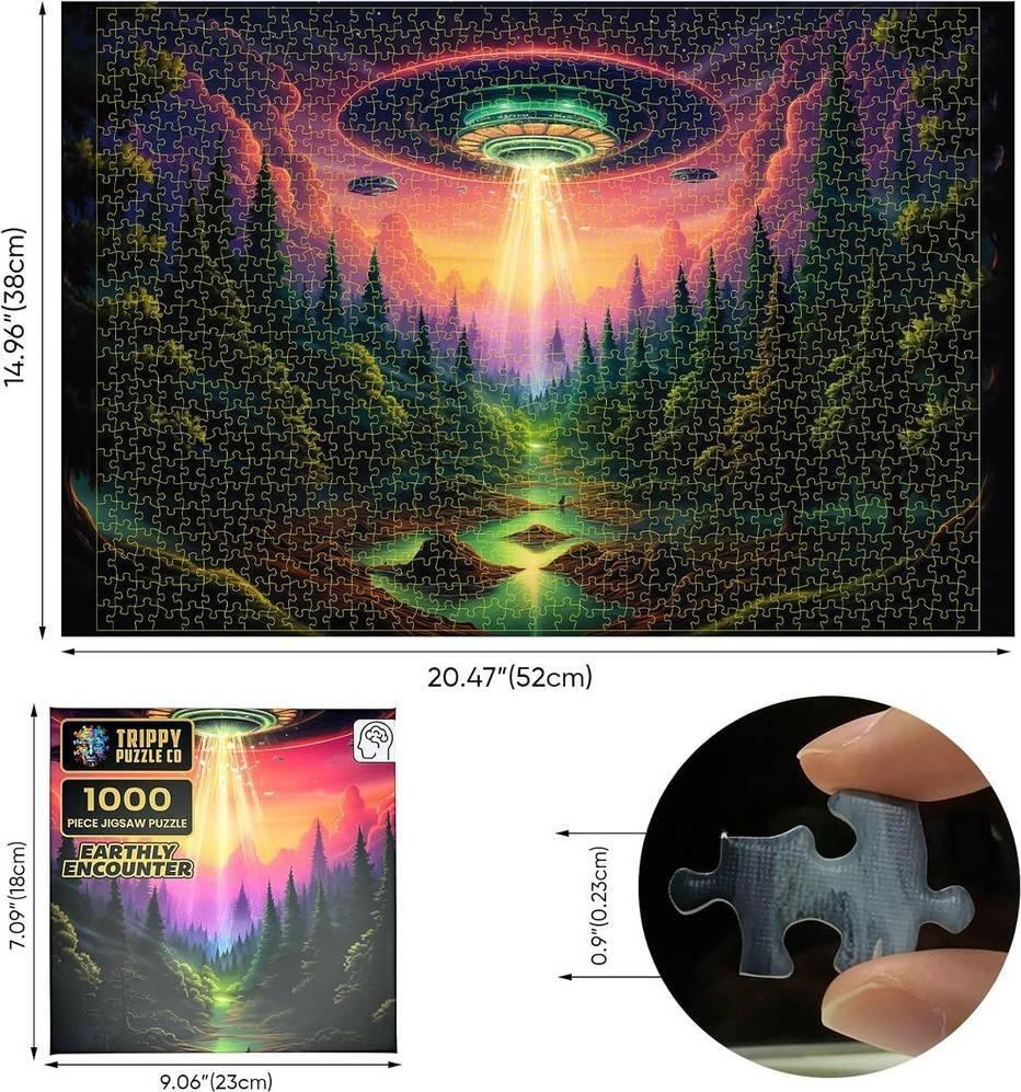 Trippy Puzzles: Earthly Encounter Puzzle (1000pc Jigsaw)