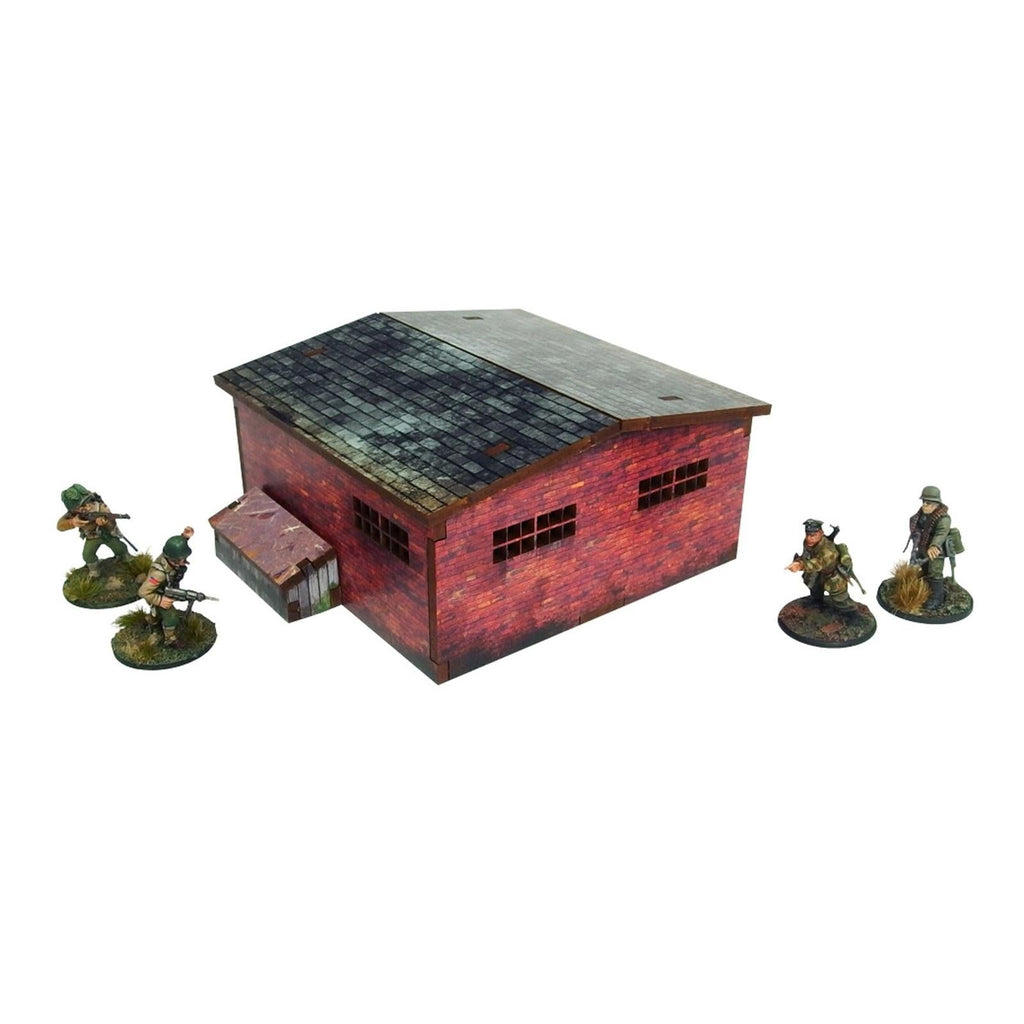 Bolt Action: Pre-painted WW2 - Normandy Large Brick Shed by Warlord Games