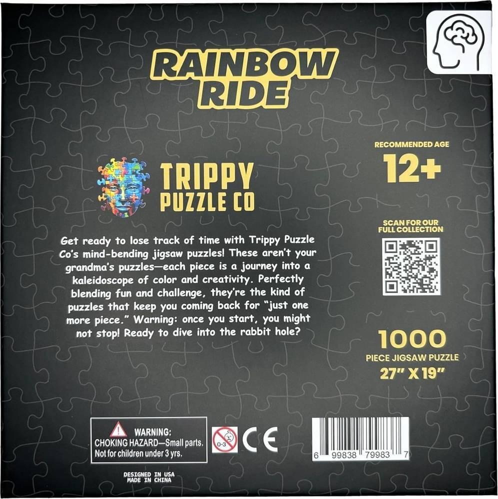 Trippy Puzzles: Rainbow Ride Puzzle (1000pc Jigsaw)