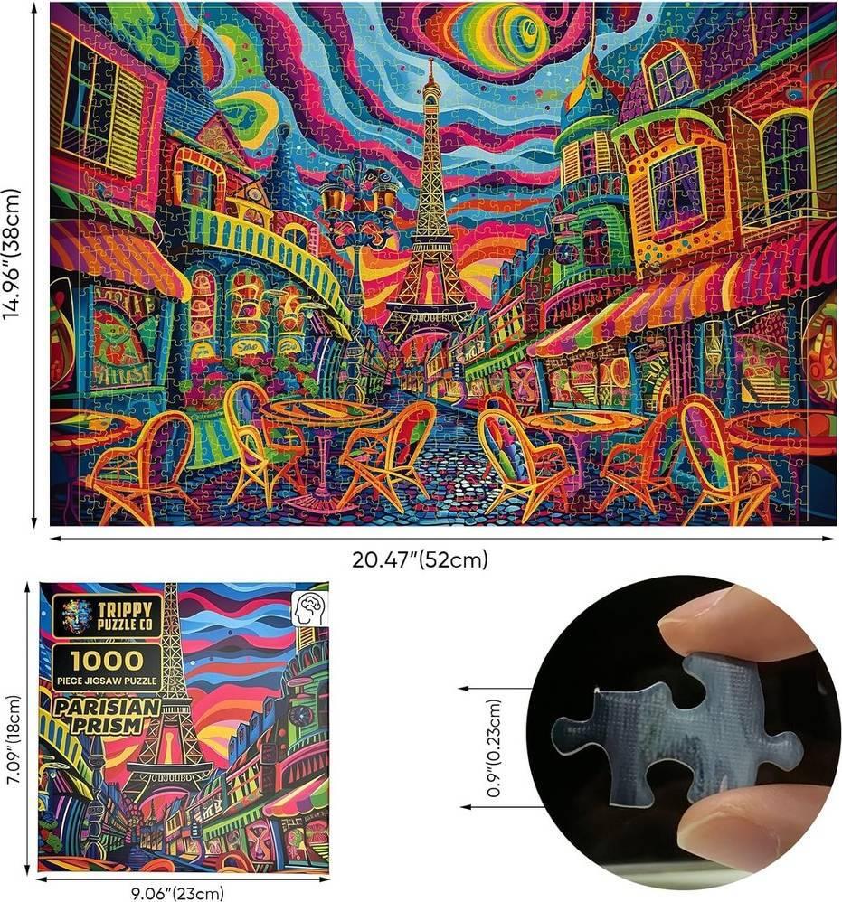 Trippy Puzzles: Parisian Prism Puzzle (1000pc Jigsaw)