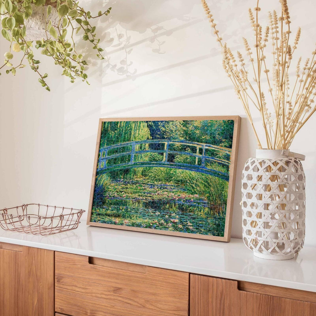 Hinkler: Mindbogglers Gold - Bridge Over a Pond of Water Lilies Puzzle (1000pc Jigsaw)