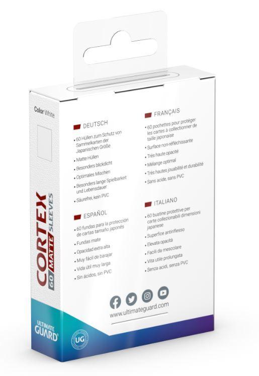 Ultimate Guard: Cortex Japanese Sleeves (60ct) - Matte White